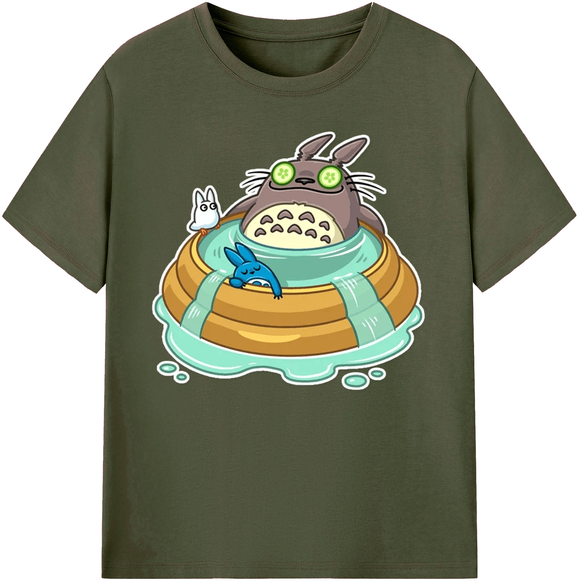 （画像用） となりのトトロ 草壁メイ 草壁サツキ My Neighbor Totoro Satsuki Kusakabe Mei Kusakabe 綿100％ メンズ半袖Tシャツ｜肌触りやわらか＆通気性